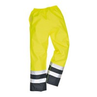 CALÇA ALTA VISIB. AMARELA/AZUL C/FITA REFLET S486 